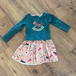 Mini Boden rocking horse dress size 4-5Y
